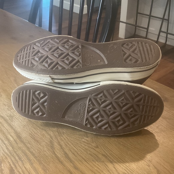 Converse Men's High-Top Sneakers in Hazelnut Brown and White - Picture 6 of 8